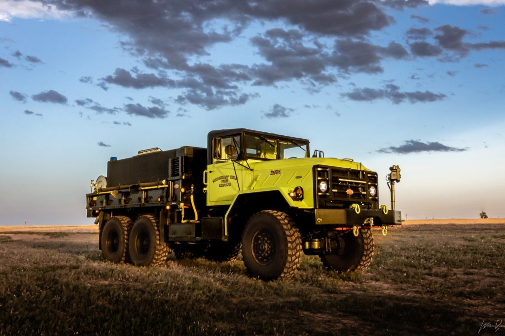 One of our fire trucks built to fight wildfires