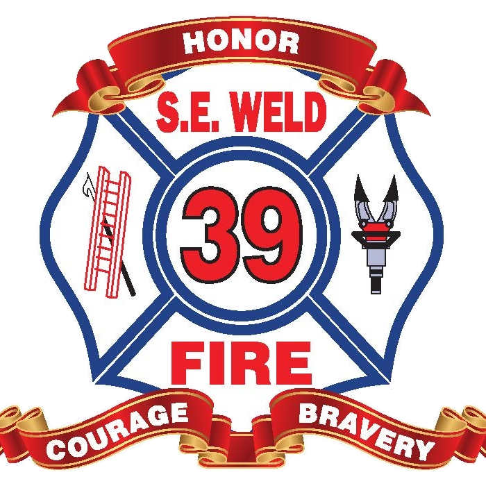 Logo for Southeast Weld Fire Protection District: Honor, Courage, Bravery